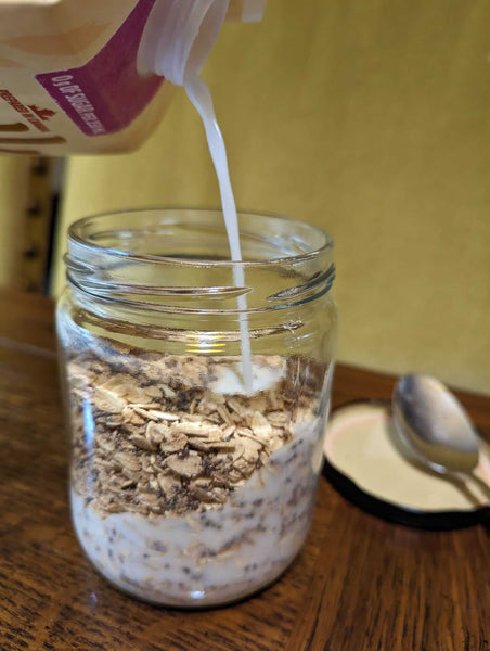 Overnight Oats - Apple Pie, Blueberry Pie, Basic Brown Sugar and Peanut Butter Flavours